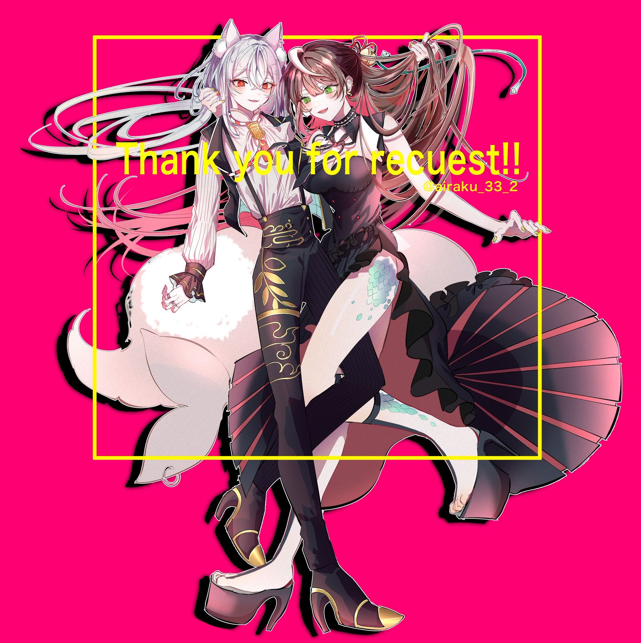  VtuberユニットNobodyFlos様/歌ってみたイラスト-1