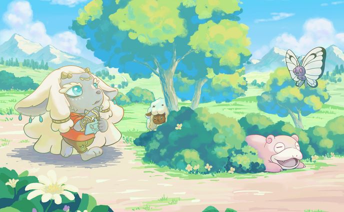 Rauru in Pokemon World Fanbook