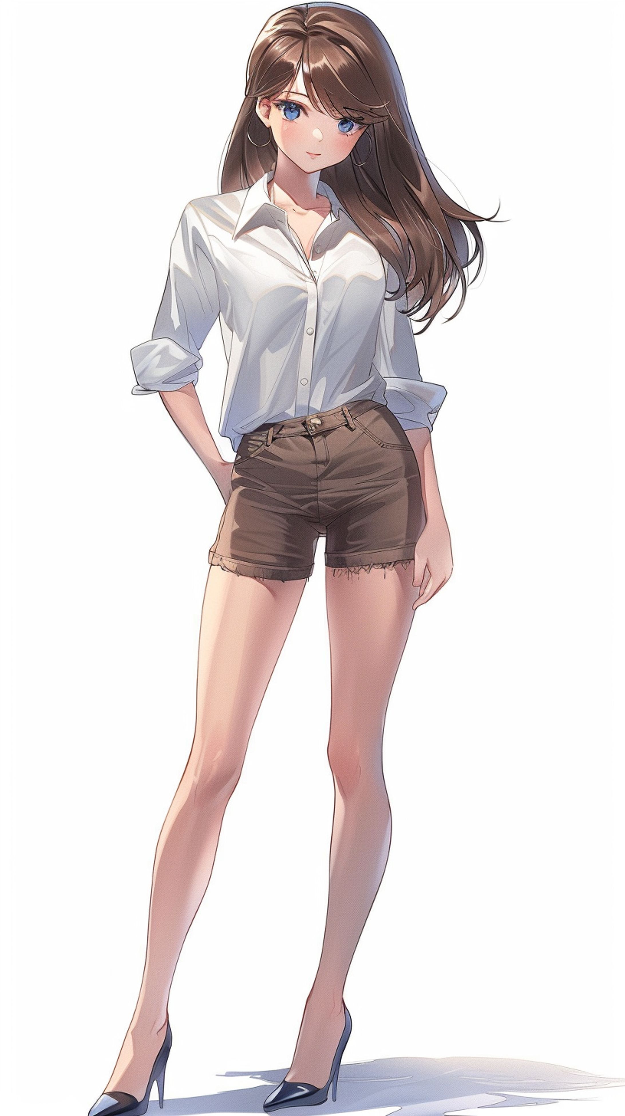 アニメキャラ　立ち絵　女の子-1