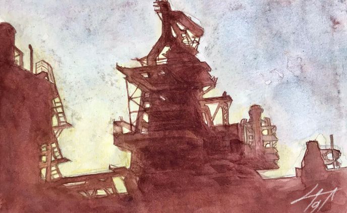 経年の赤　2023.4