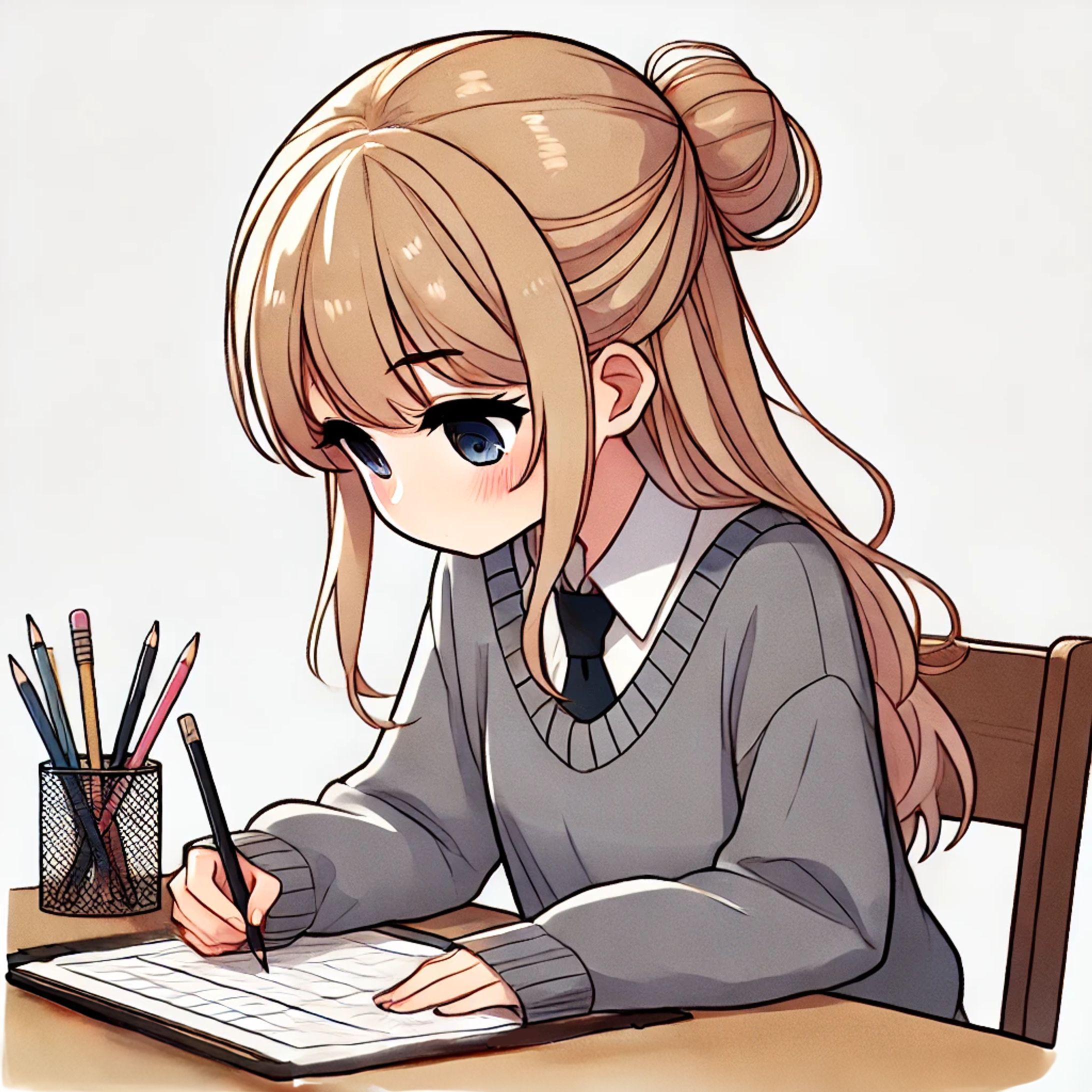 勉強してる学生-1