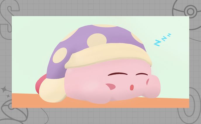 サクッと描いてみたカービィちゃん