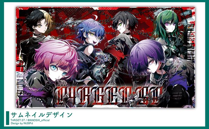 サムネイルデザイン￤ANDSIX「T4RGET:ST」