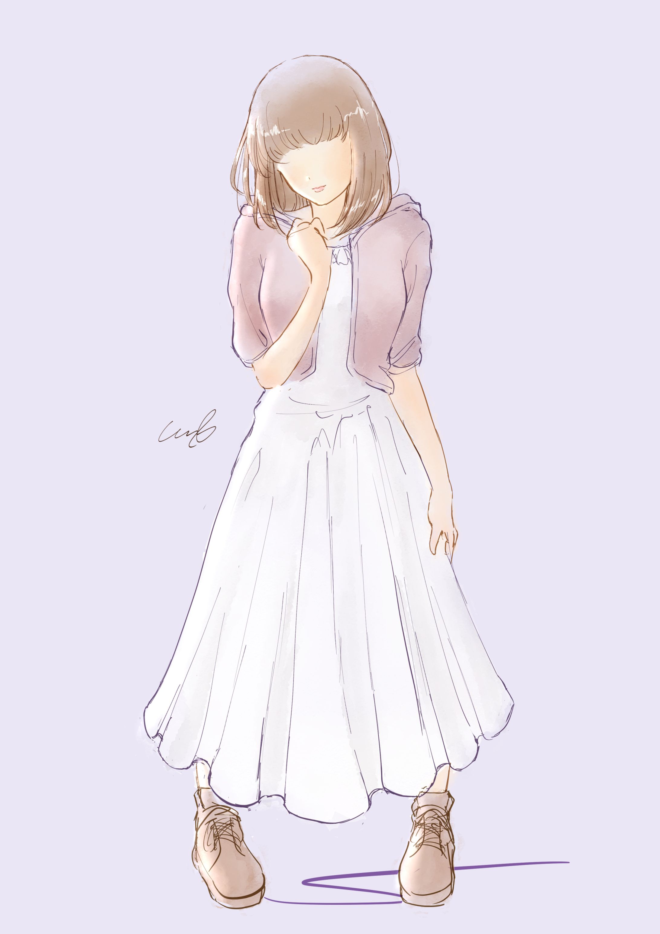 白ワンピースの少女-1