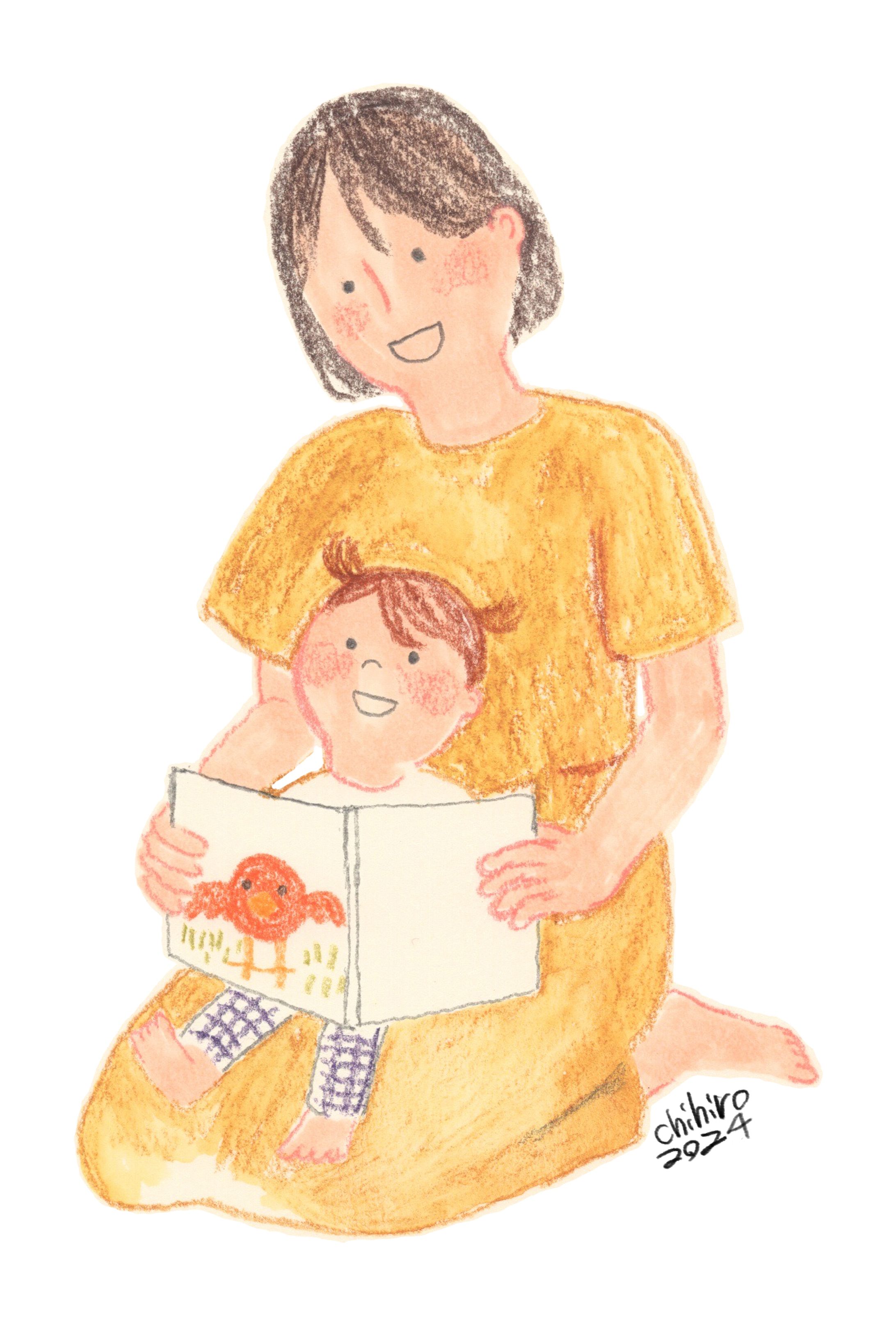 ママのお膝で-1