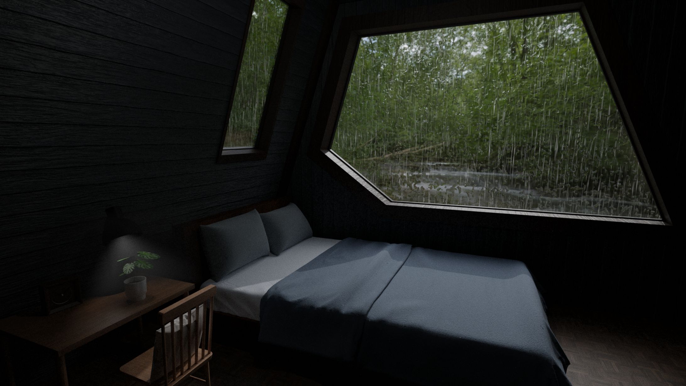 森林雨宿り小屋-1