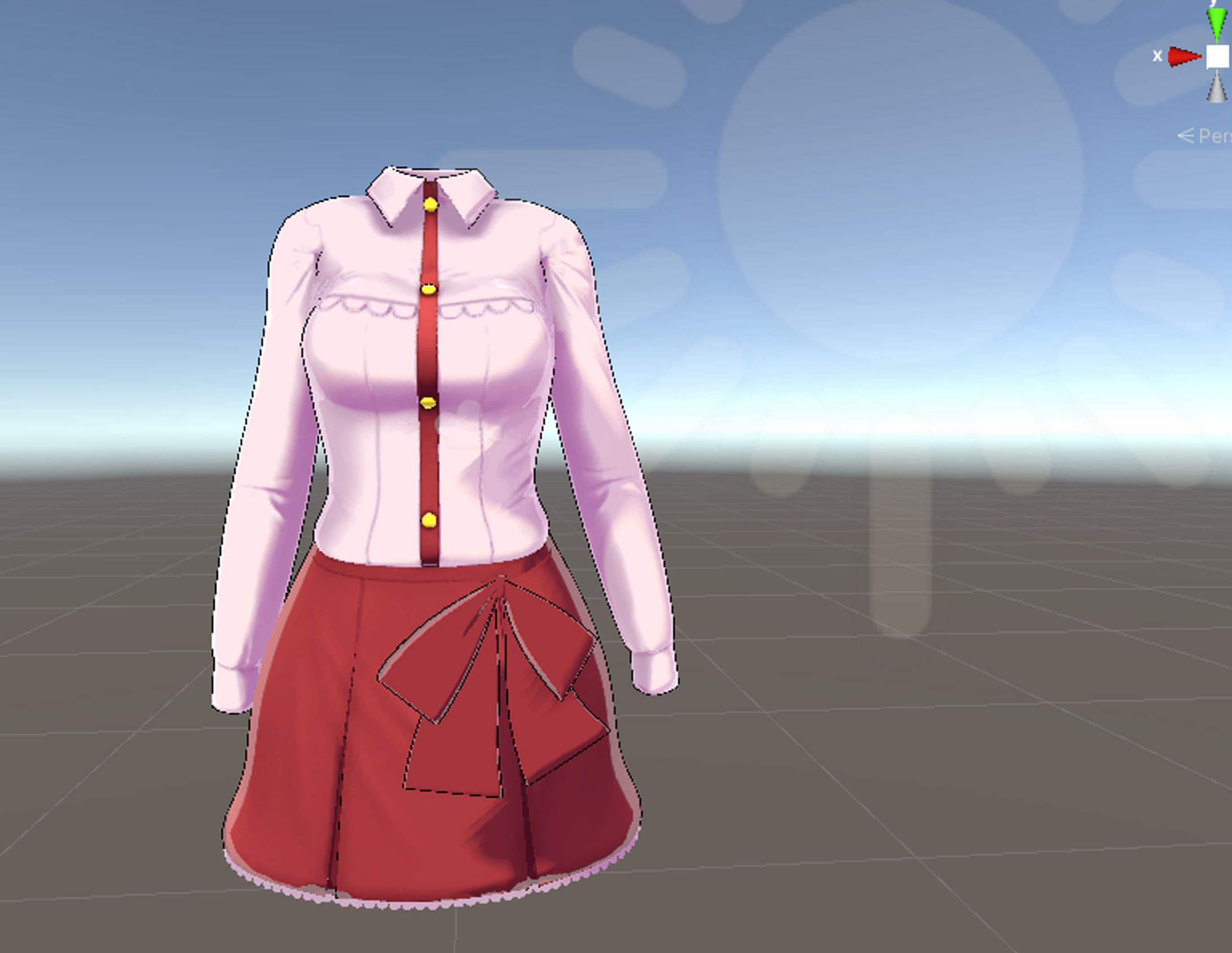 キャラクター追加衣装制作例(Vtuber3)-1