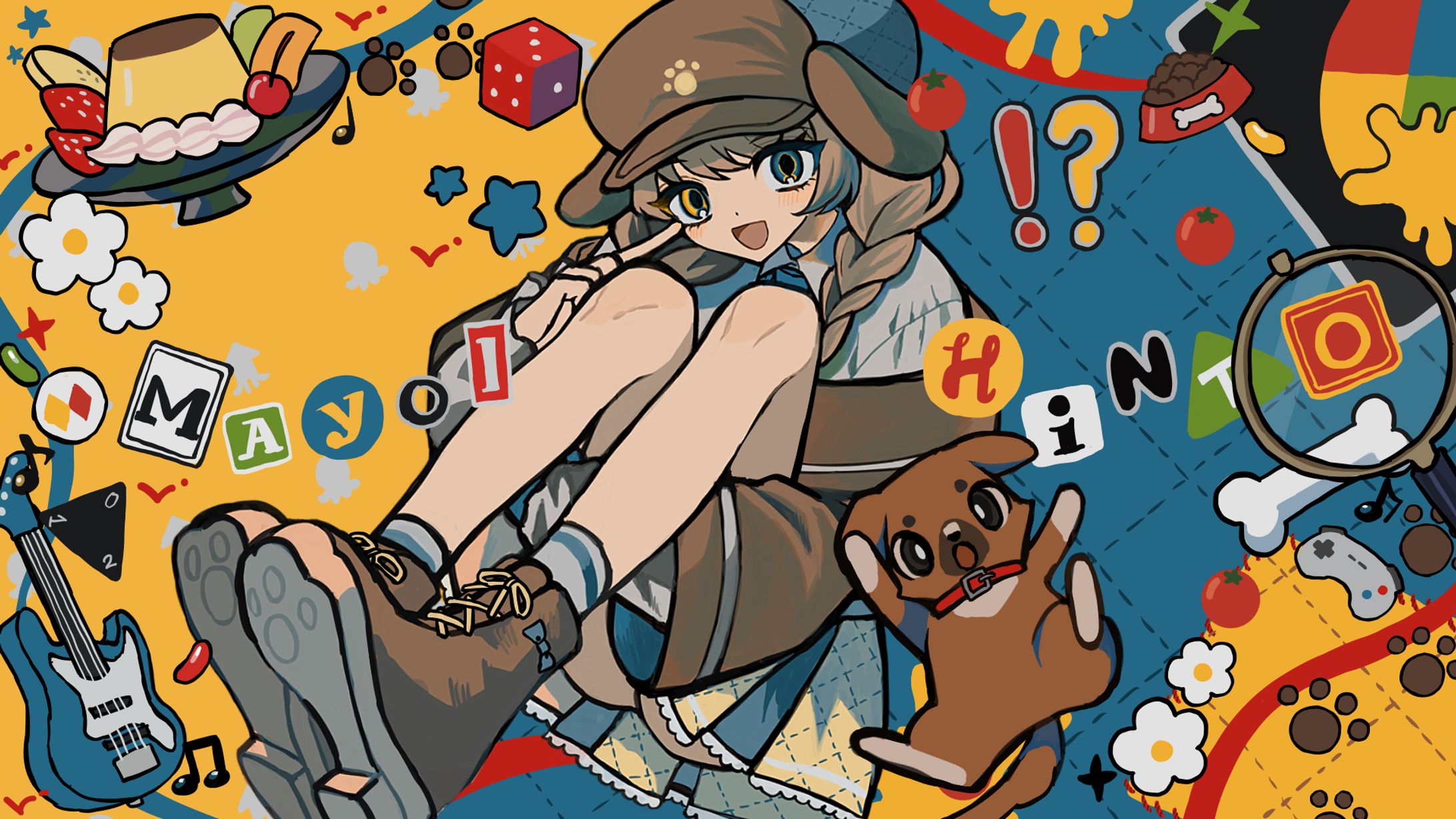 【VTuber】まよいひんと　配信画面イラスト-1