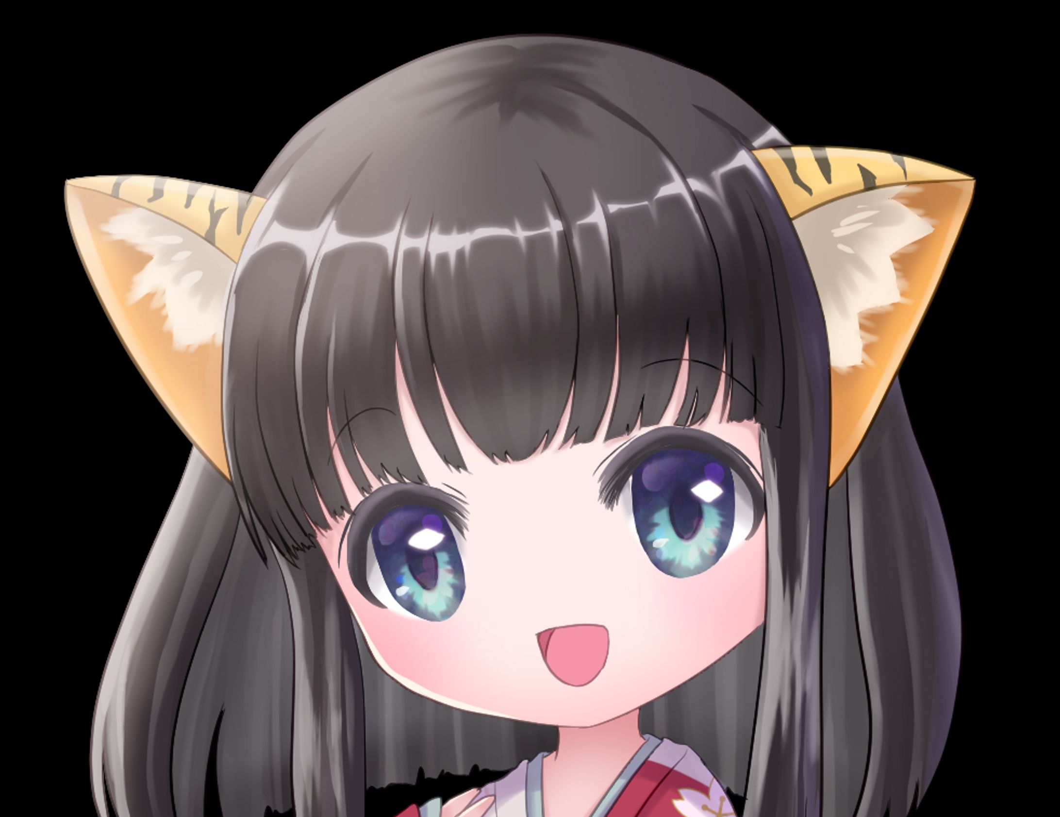 頭部のみのアイコンイラスト-1