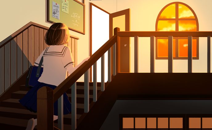 背景込みのイラスト制作