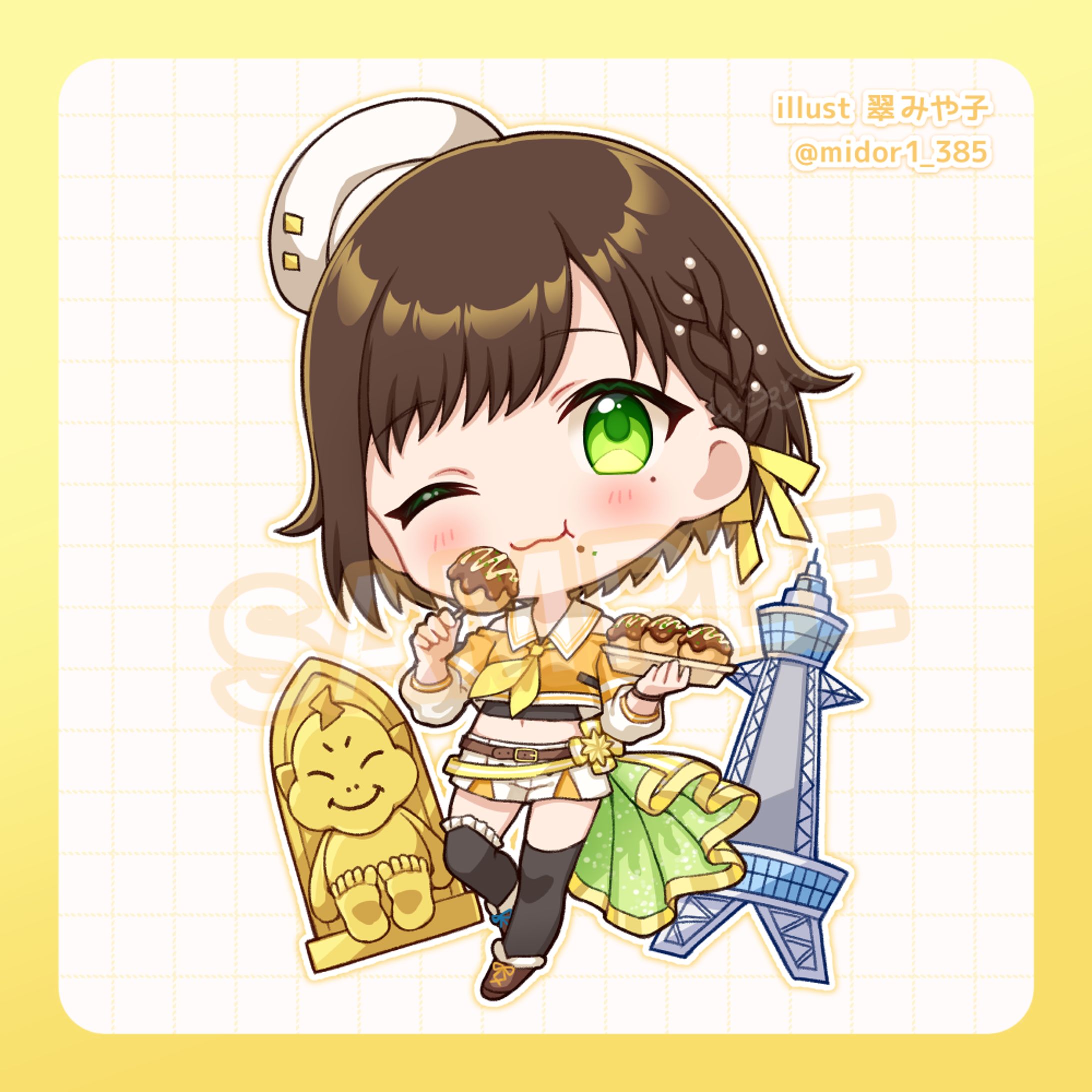 かしこまり様 Vack ON!! -bakuon- Vol.3 グッズ用ミニキャライラスト-1