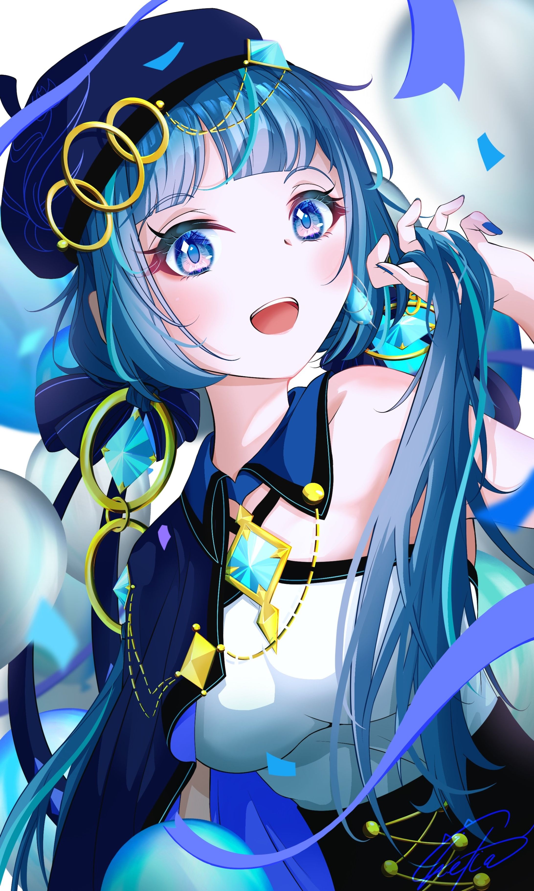 2024.2.24瑠凪瀬　リア　誕生日イラスト-1