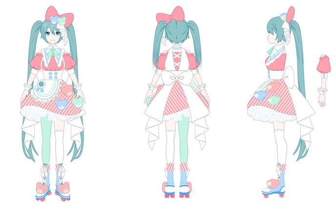 パステルダイナー衣装イラスト