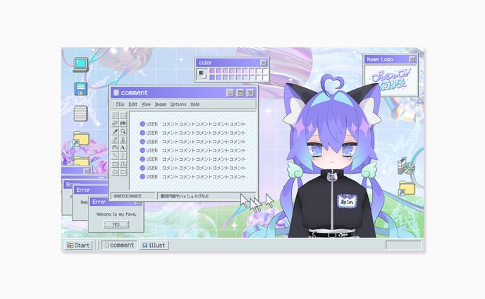 プレシャス猫野 配信画面
