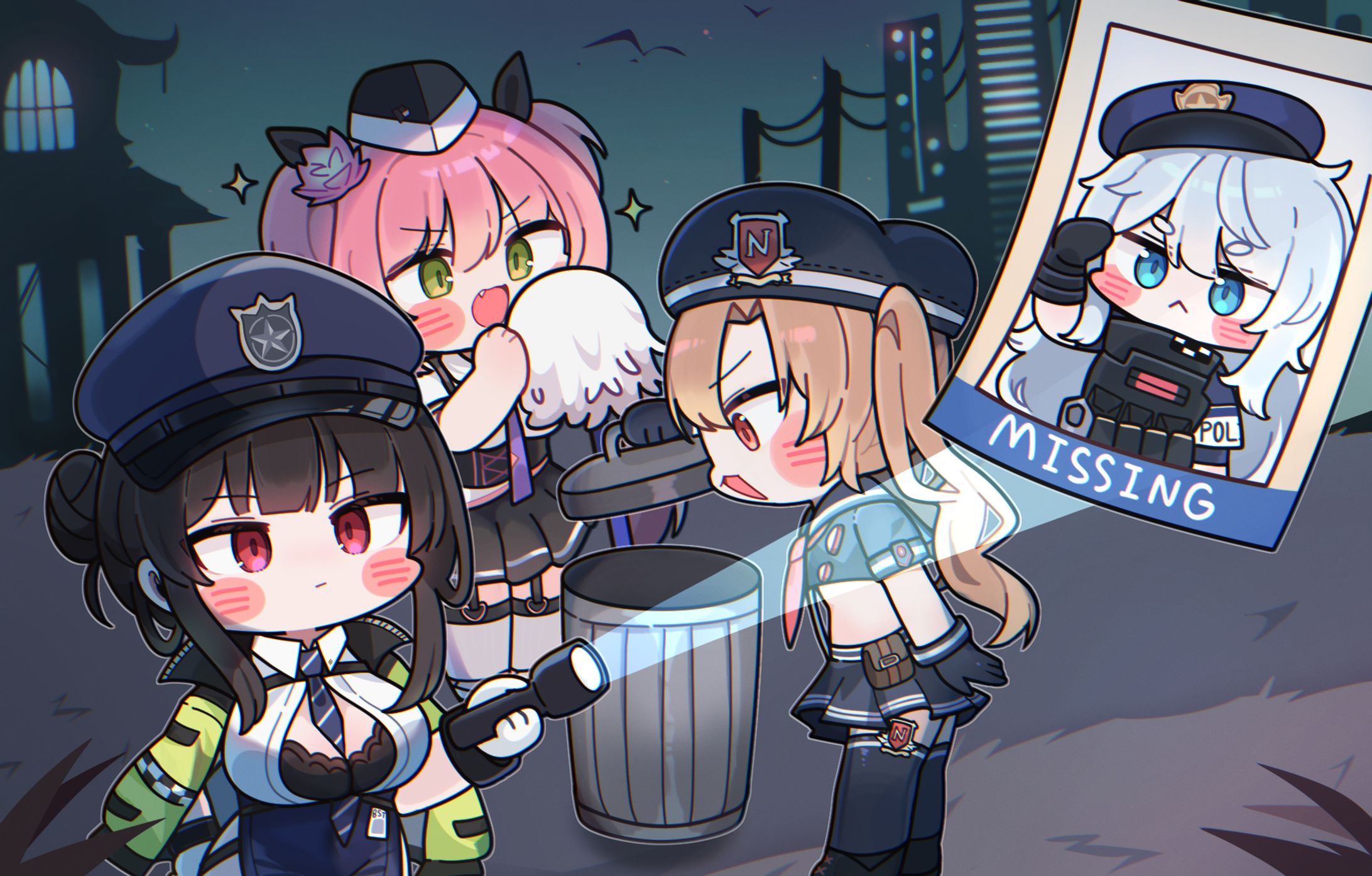 [니케] 바이오하자드 콜라보 광고 일러스트 작업-1