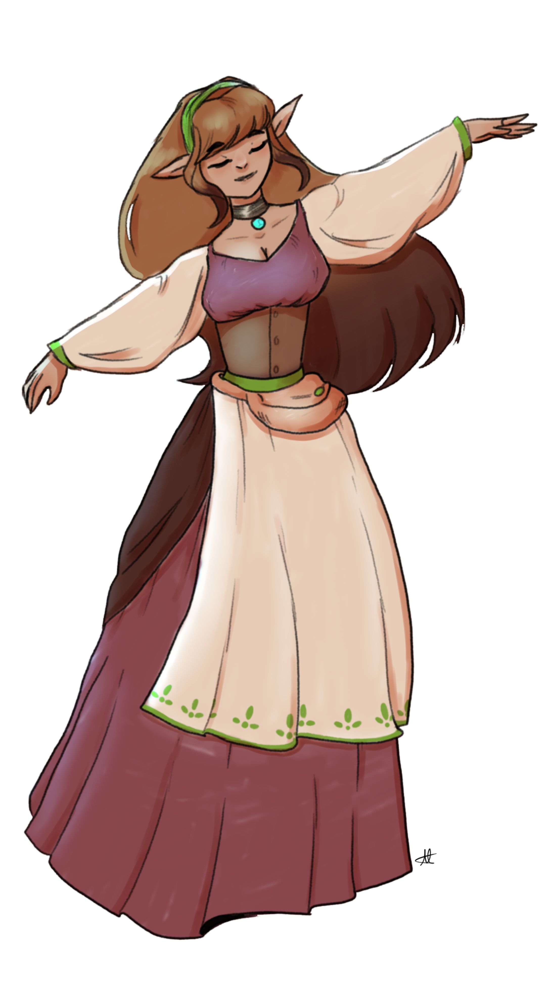 Medieaval inspired character art-1