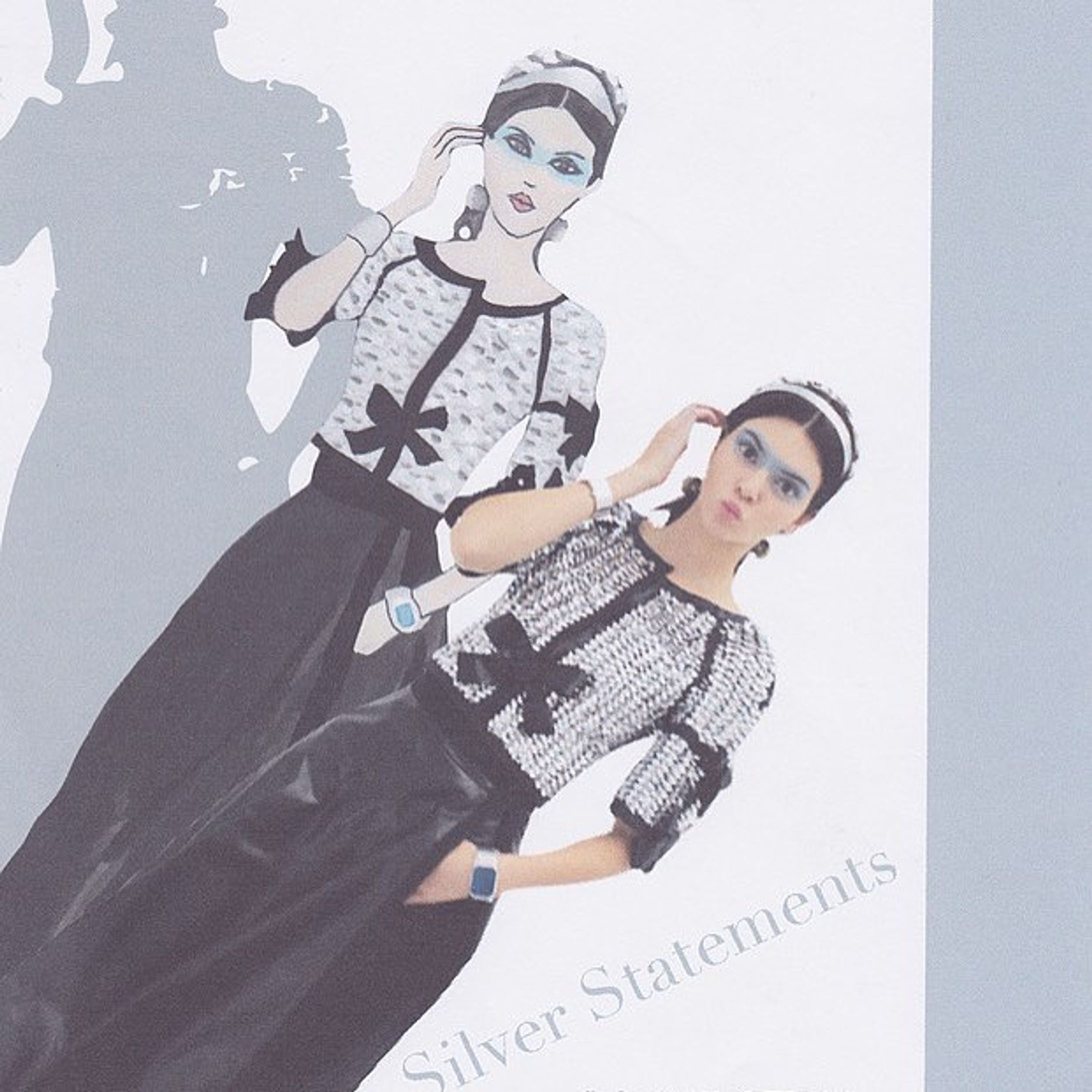 #Chanel #chanelairlines #paris #editorial #illustration #fashionmagazine #illustrator #magazine #london #collage #indesign #spring #summer #model #airport #airlines #maison #outfitoftheday #シャネル #ファッション #イラスト #パリ #ロンドン #イラスト #アート #ss16 #saatchigallery #lilyrose #elliekubota #fsellie-1