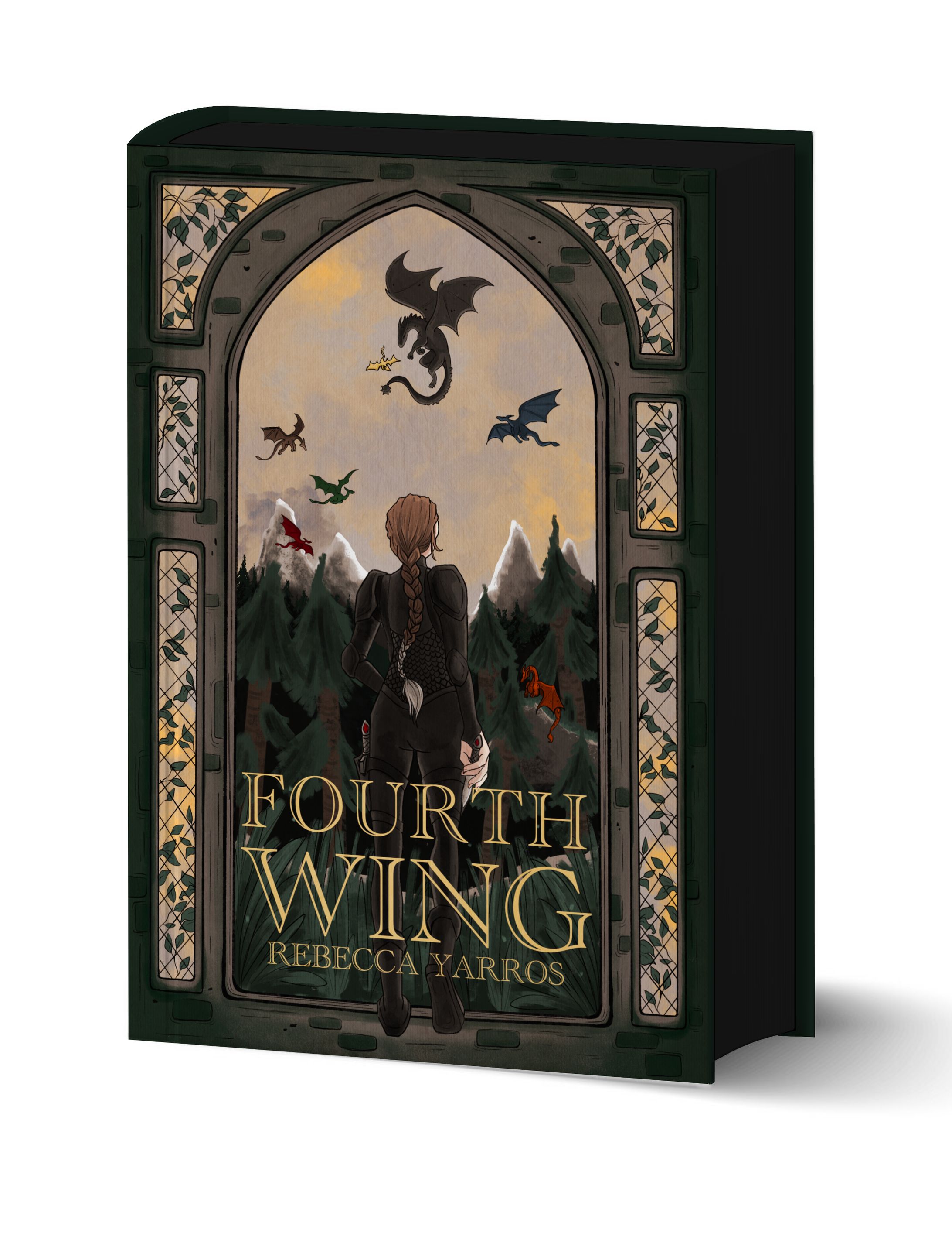 Fan made Book Cover Demo, Fourth Wing-1