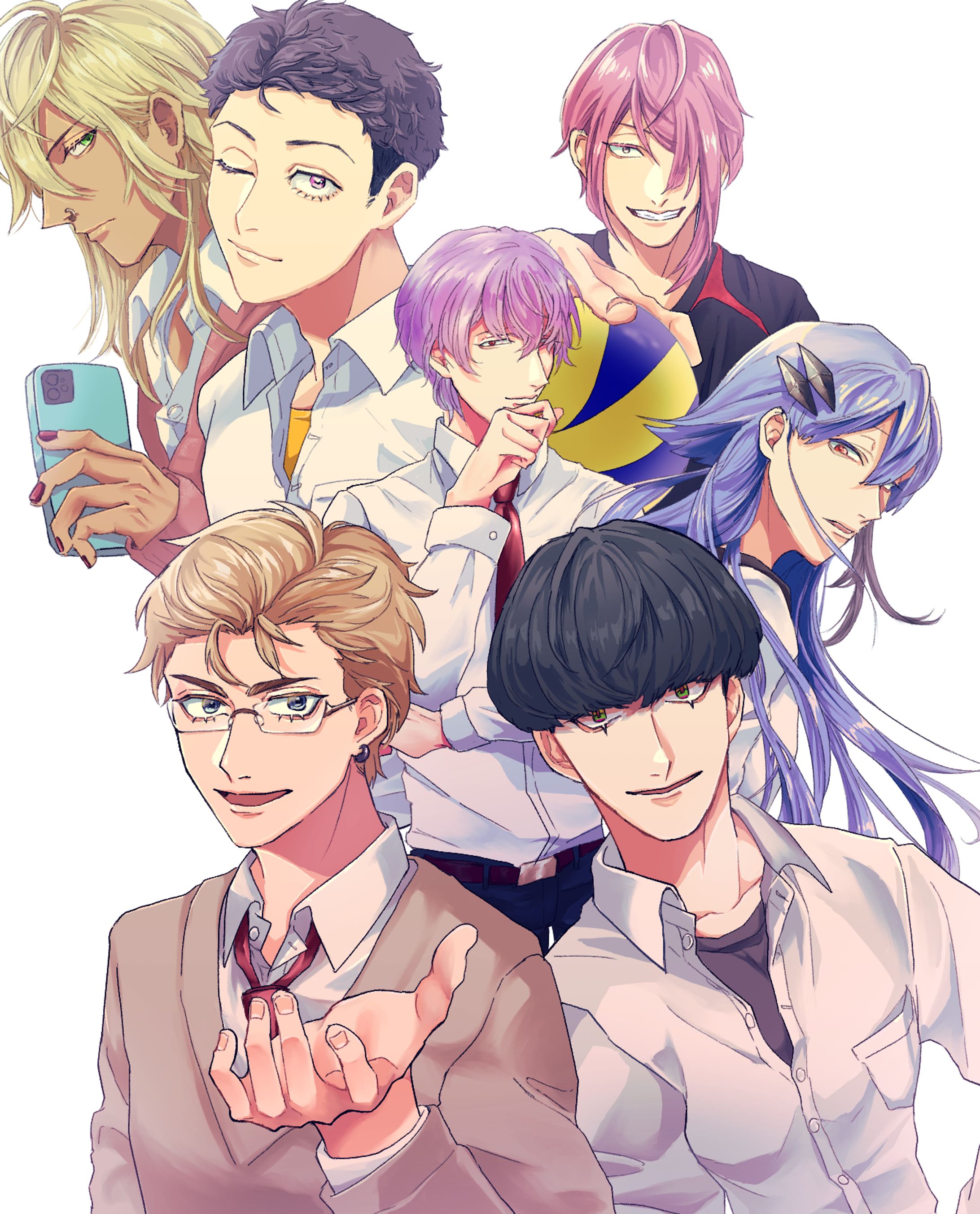 2022年、2023年　ノベルゲーム風キャラクターイラスト-1