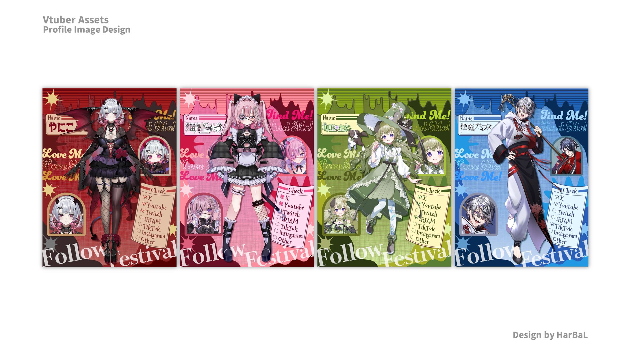 Vtuber Assets / Profile Image Design-1