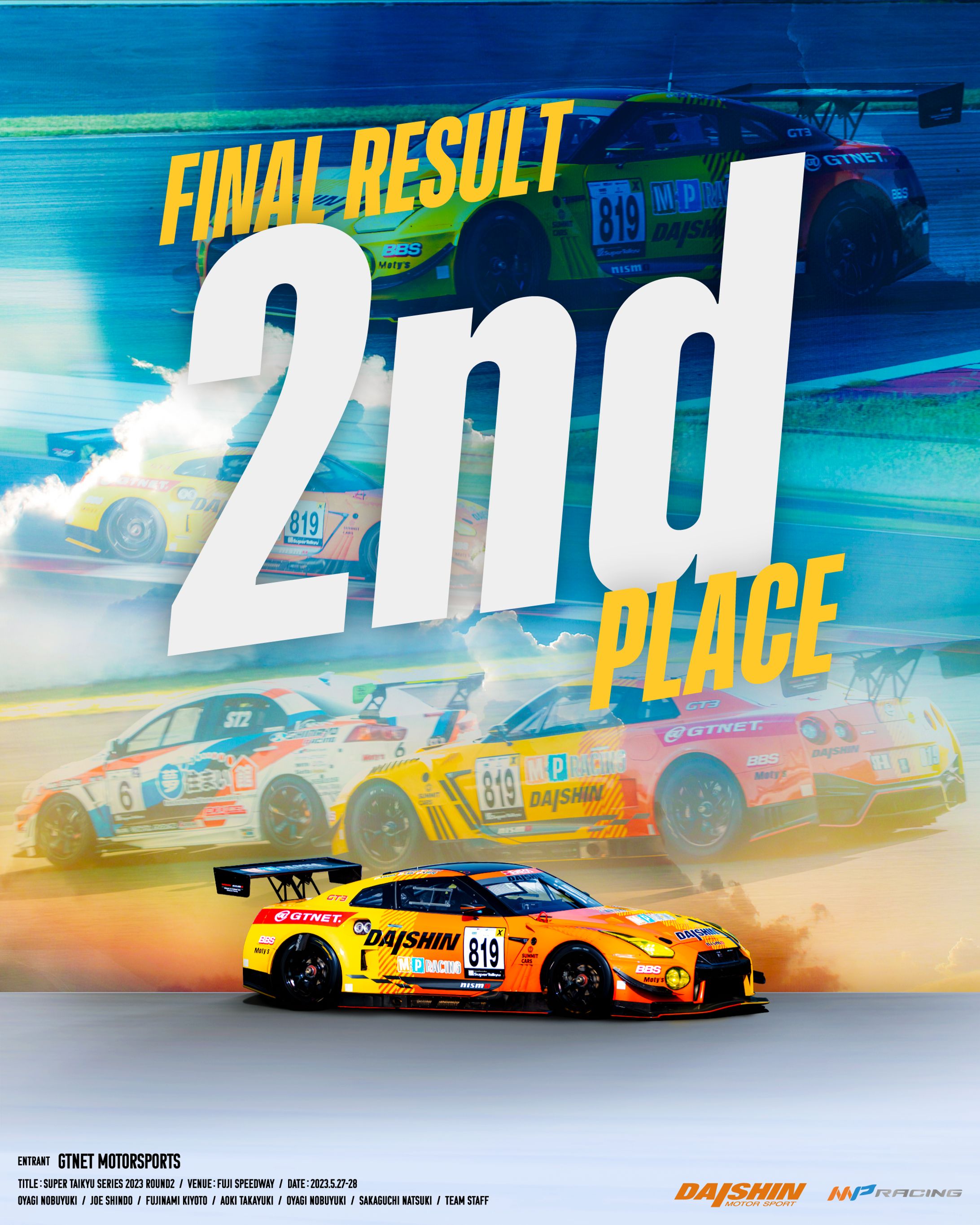 Super Taikyu 2023 DAISHIN MPRacing GT-R GT3 クリエイティブ制作-1