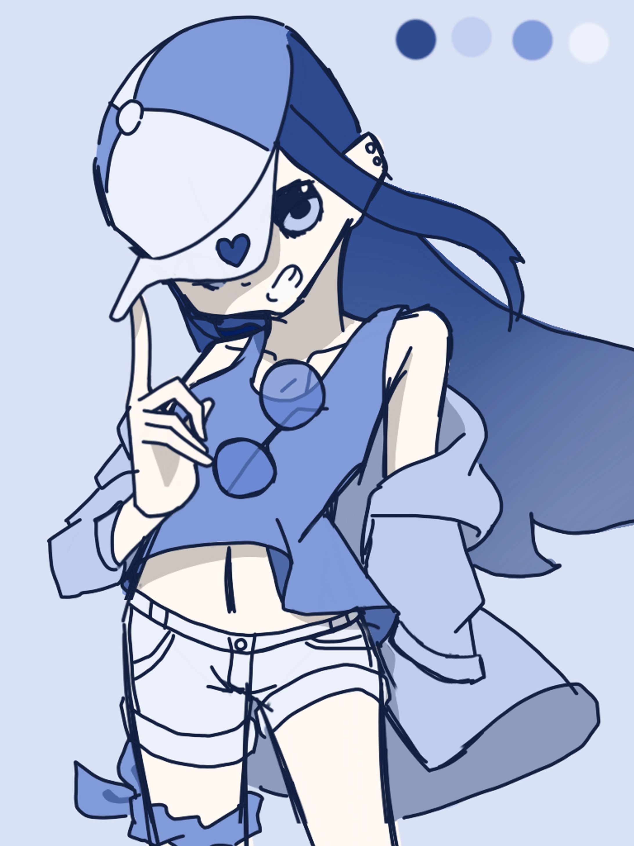 青系の子　リメイク-1