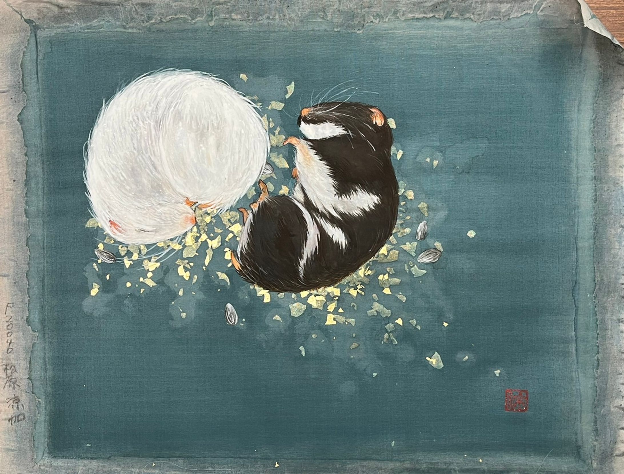 日本画作品 ゆめうつつ-1