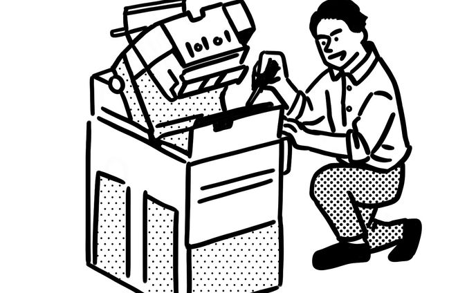 企業パンフレット用イラスト