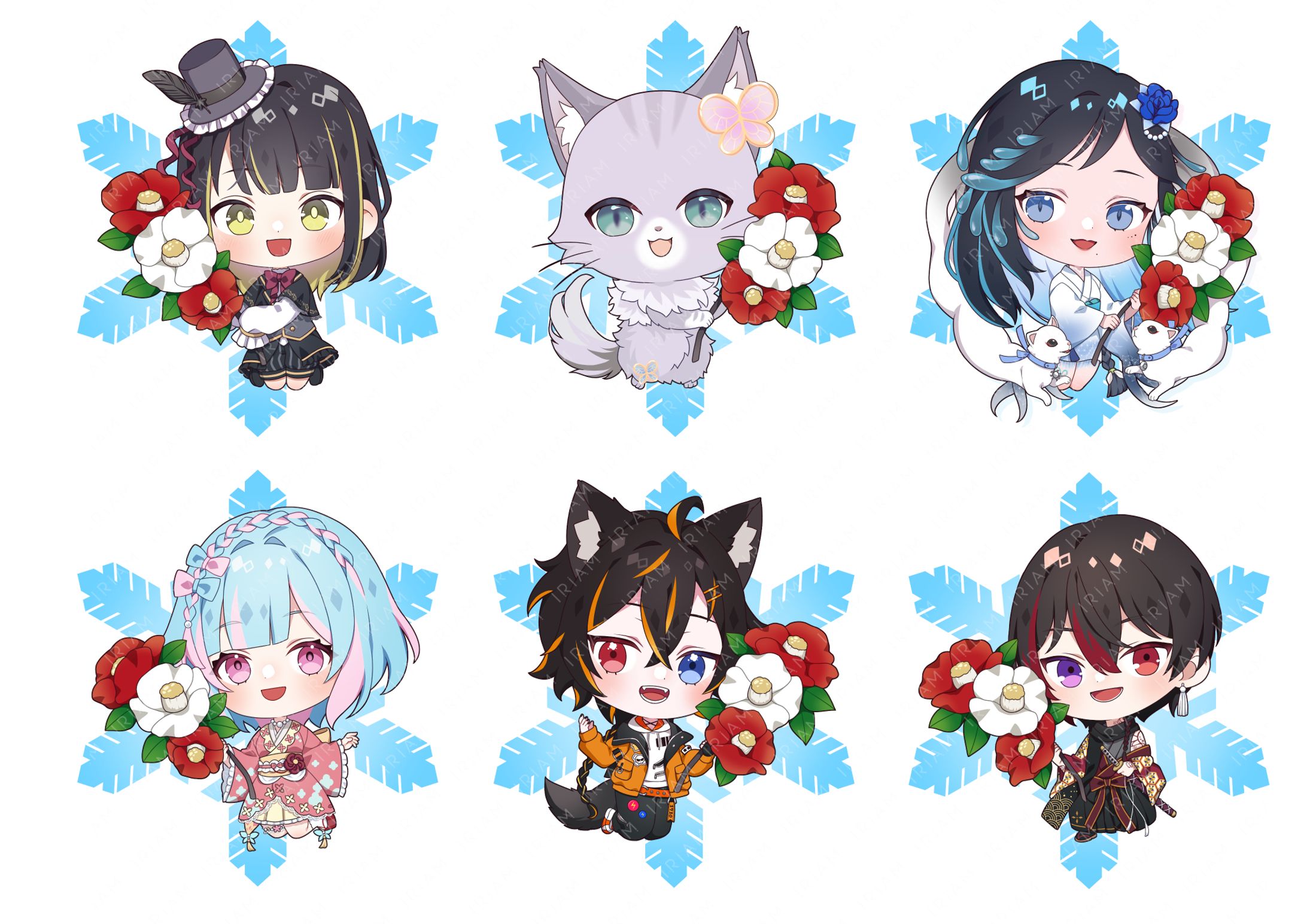 【IRIAM】イベント用ミニキャライラスト-1