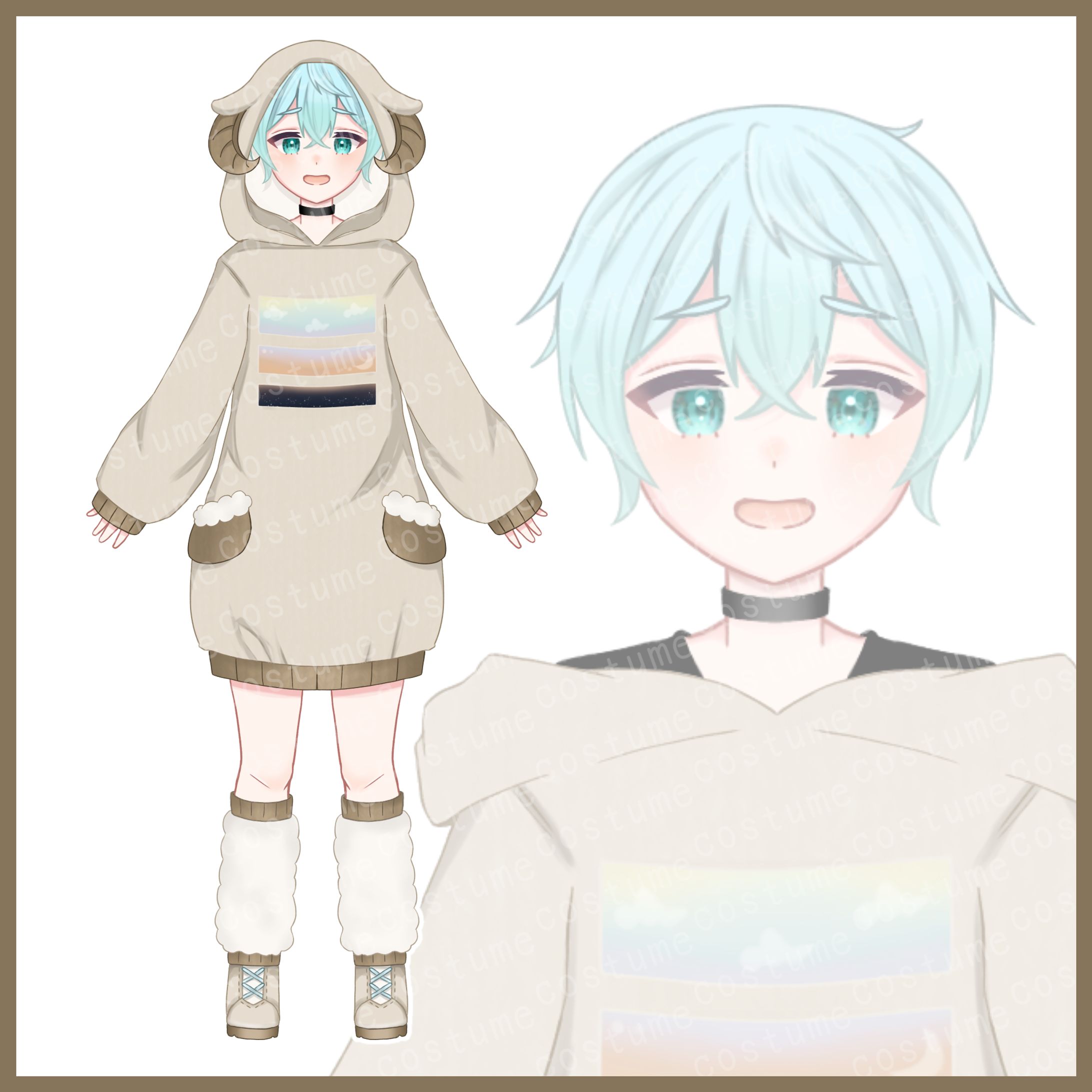 こう様-新衣装立ち絵イラスト-1
