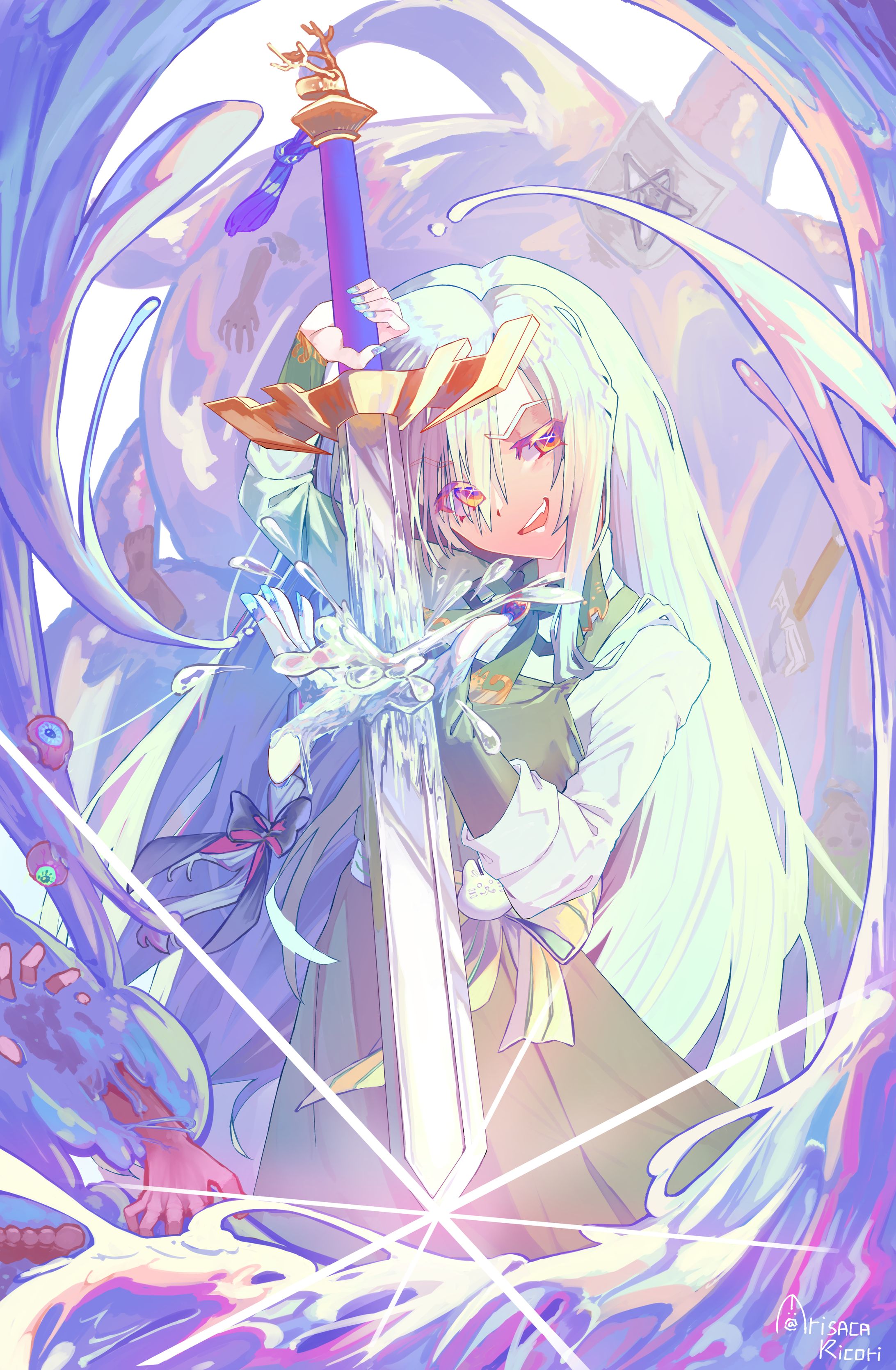 【一枚絵】　スライム系女子-1