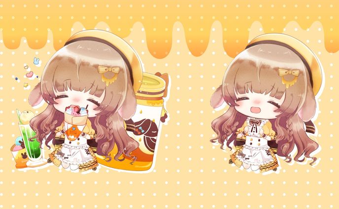 ミニキャライラスト/「月館るちか」様
