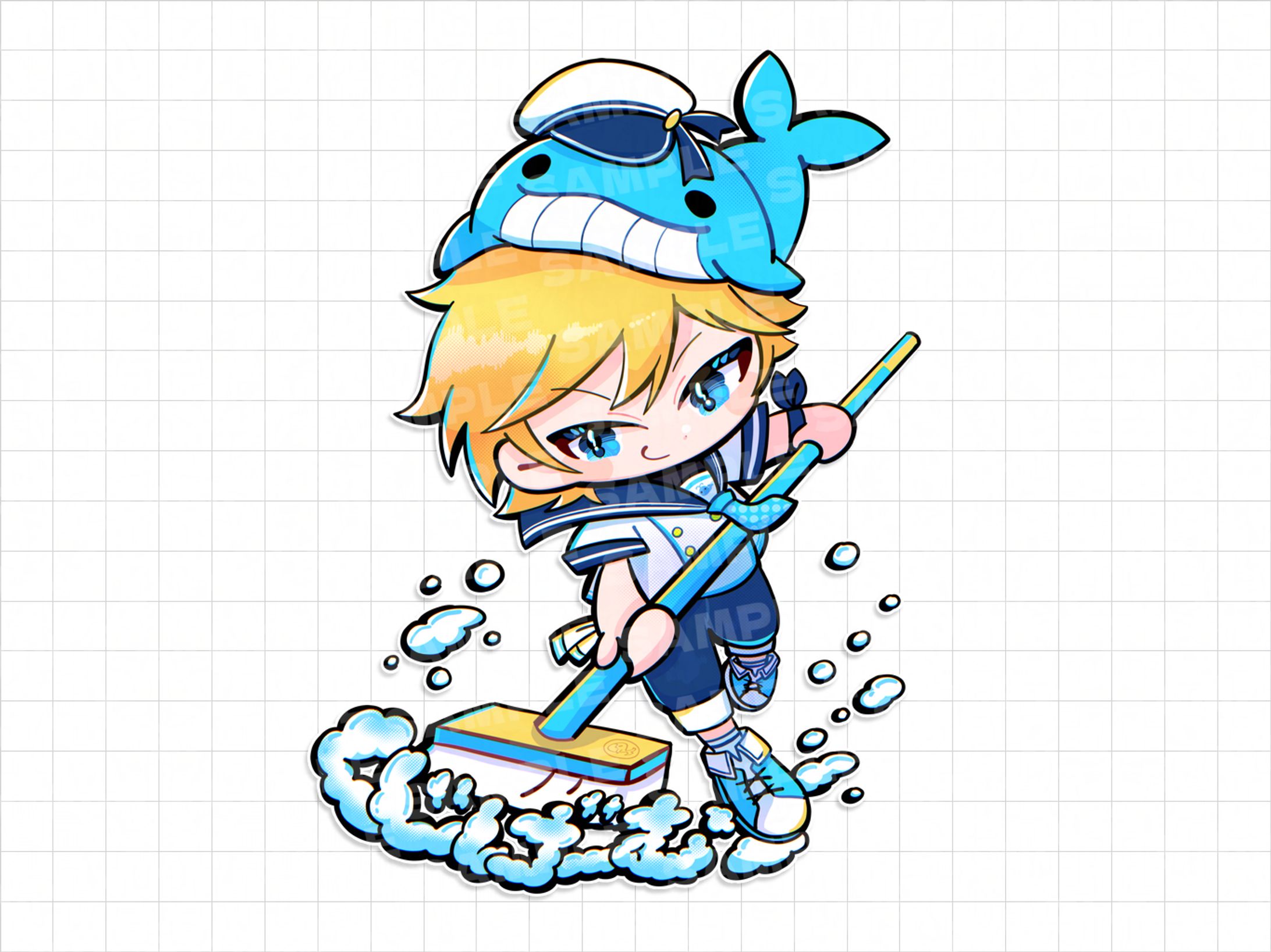 【企画参加】Vtuber/くじげーむ様【汎用ビジュアル/SDイラスト】-1