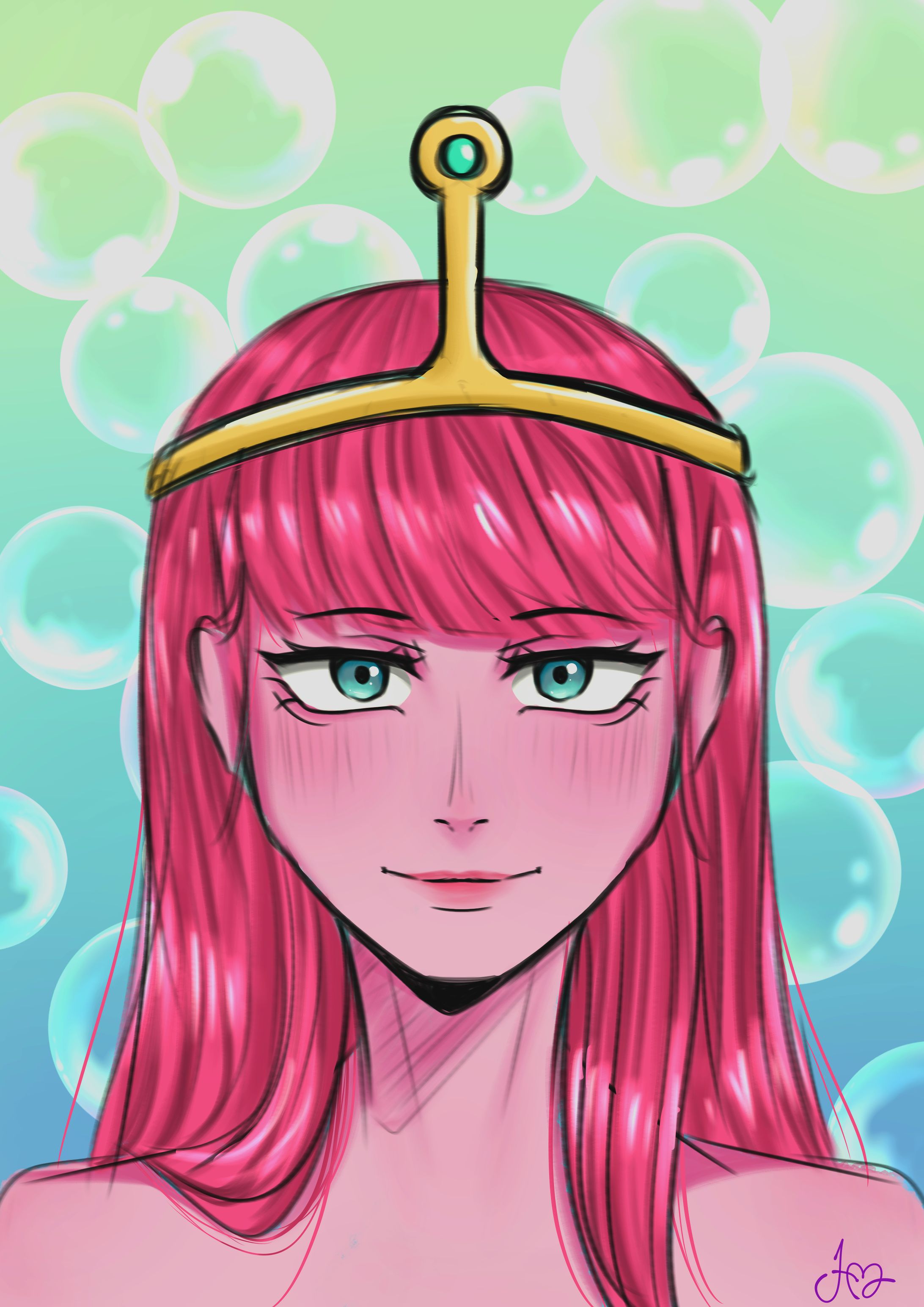 Artwork - Bust up, colored sketch 13/6/2023-1