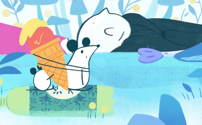 雨の運動会（2Dアニメーション）