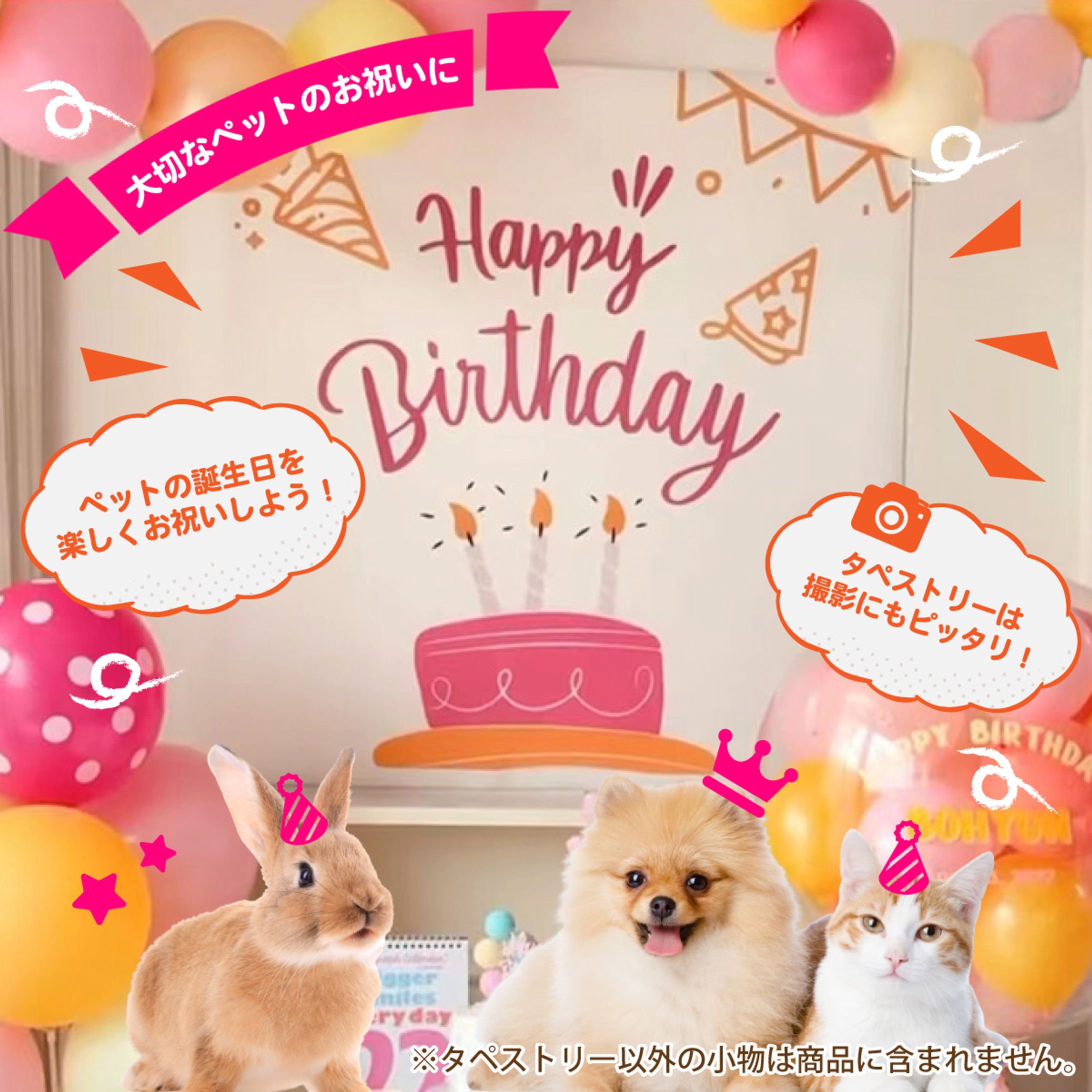 【楽天カタログ】【制作実績】誕生日タペストリー-1