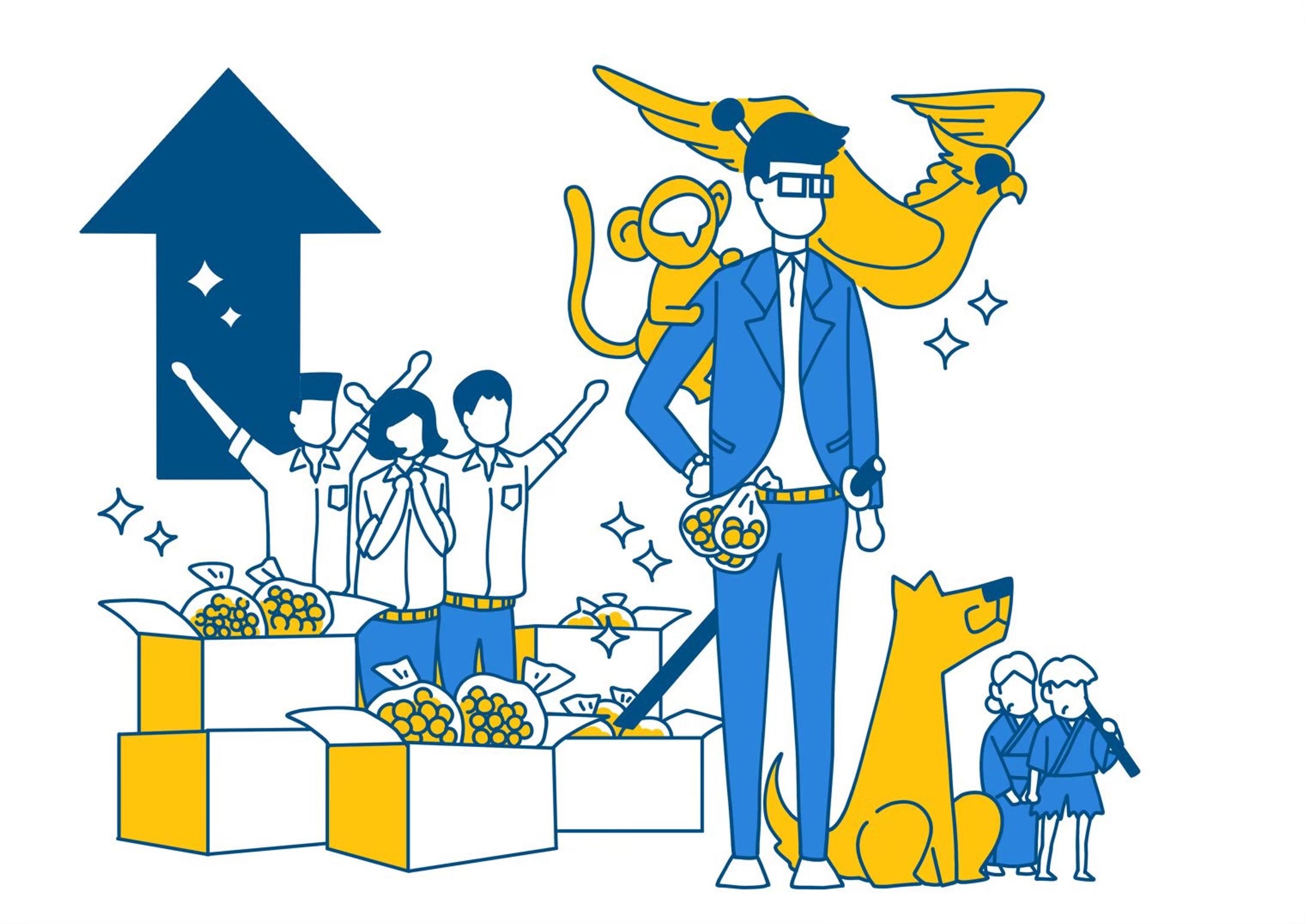 【イラスト】企業パンフレット　イラストカット数点-1