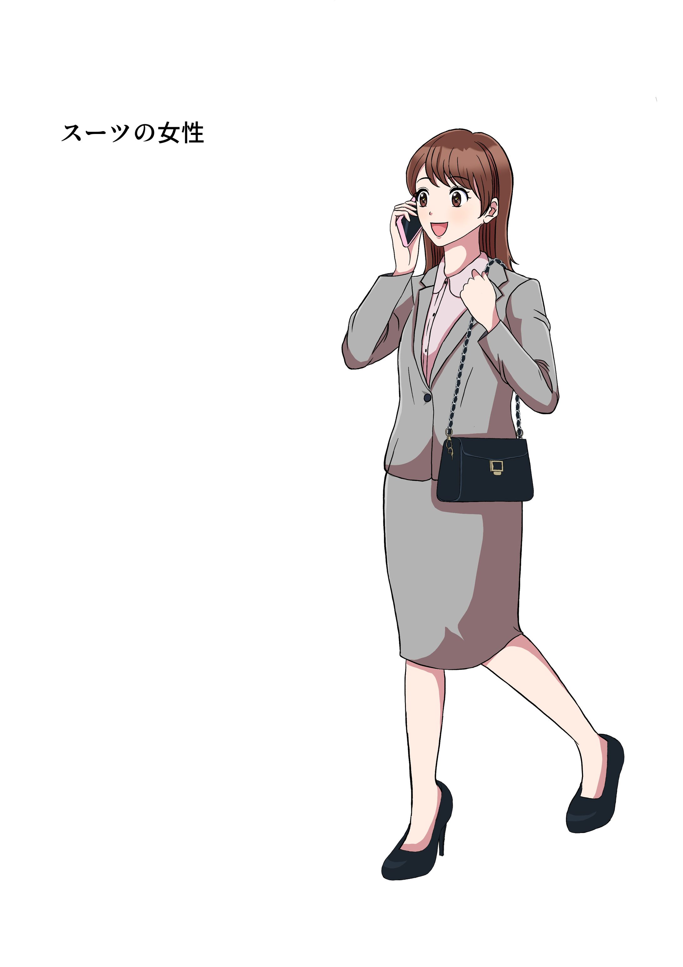 【サンプル】スーツ女性-1