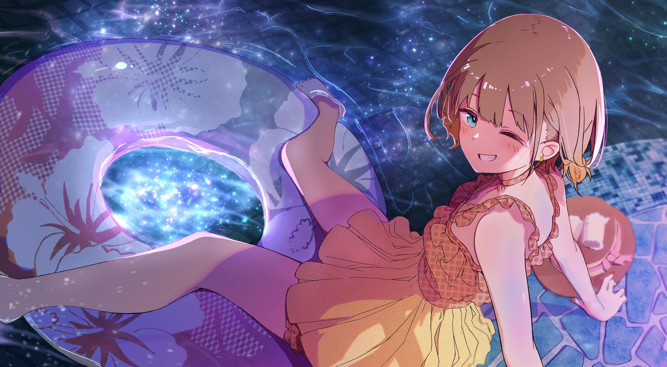 二次創作イラスト　完成絵およびカラーラフ案-1