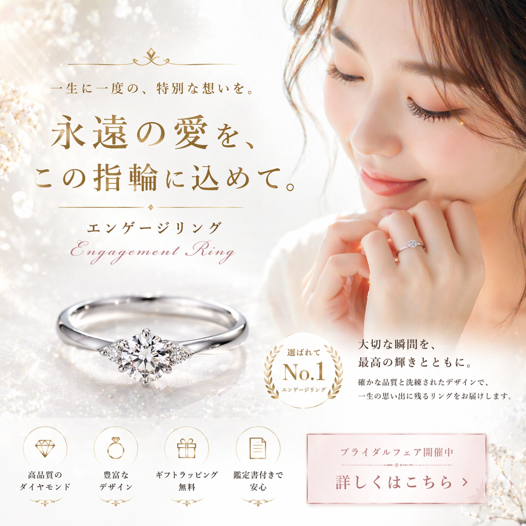 婚約指輪💍　エンゲージリング　広告バナー-1