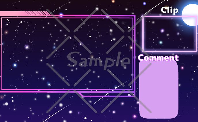 星詠れい様  配信用オーバーレイ