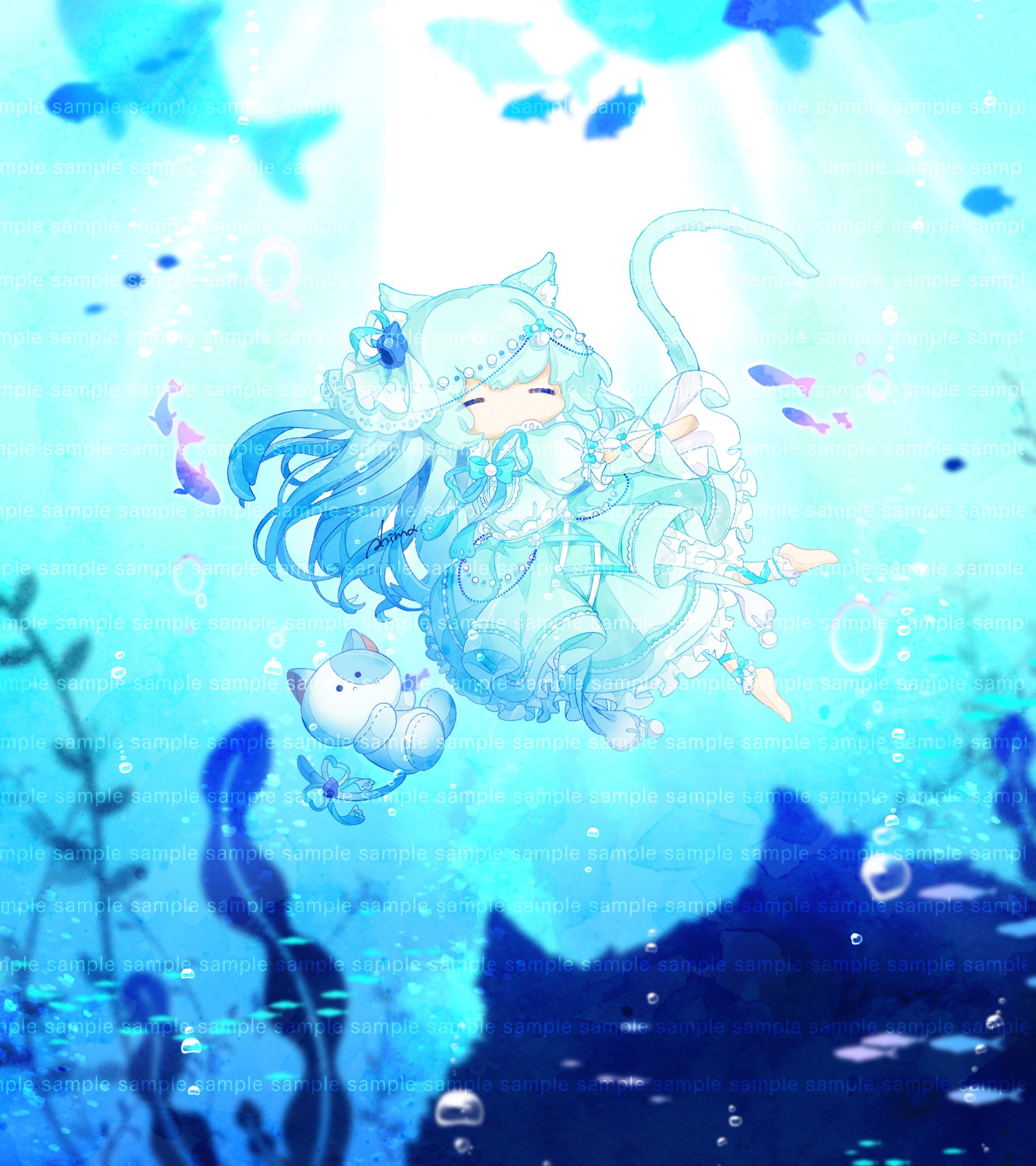 スマホ壁紙用イラスト-1