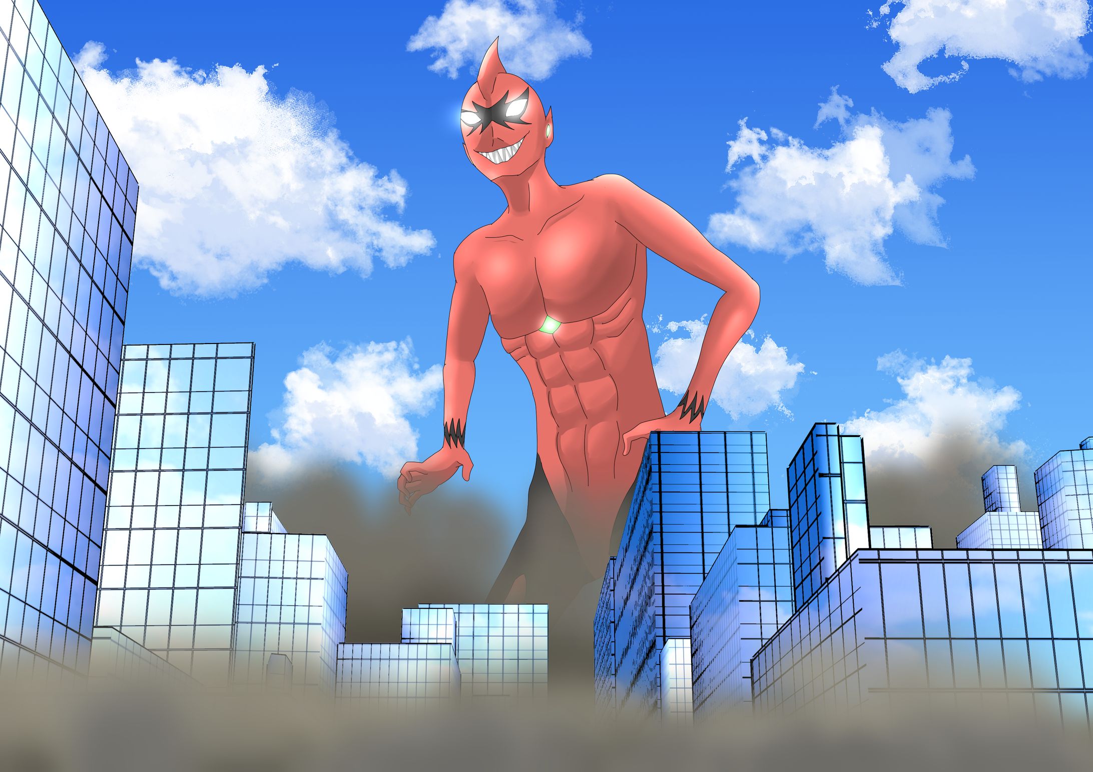 「イラスト」　オリジナルキャラクター「巨人」-1