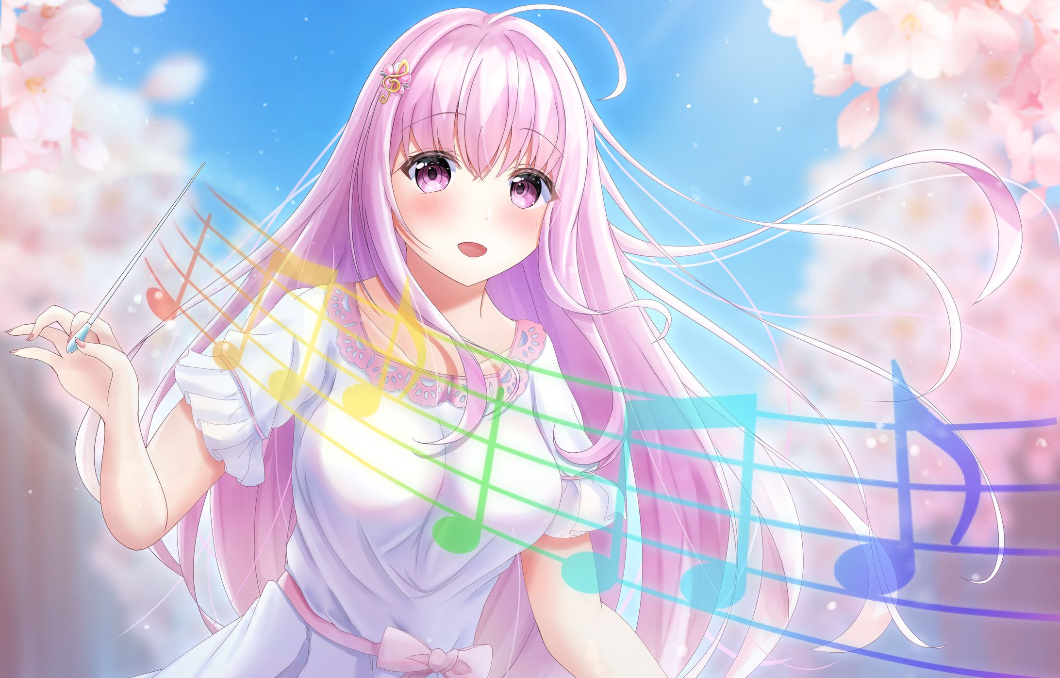 春の音を指揮する少女-1