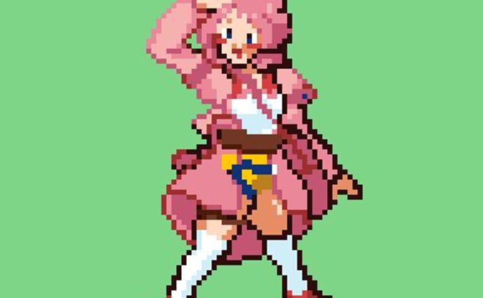 擬人化かびちゃんドット立ち絵