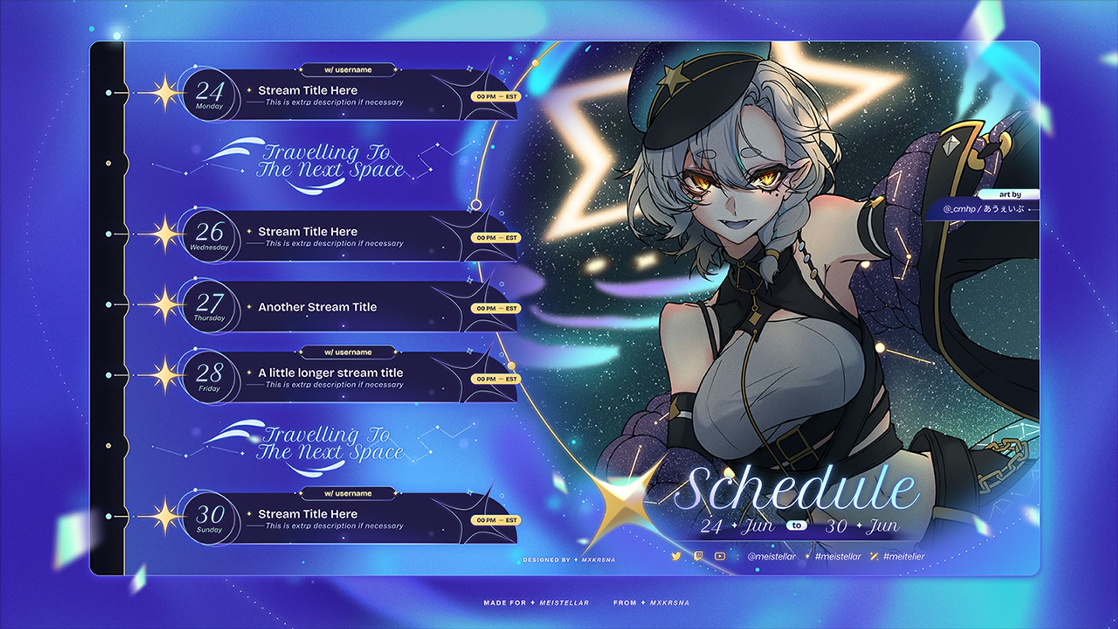 Mei Stellar ⬥︎ Stream Schedule Set-1