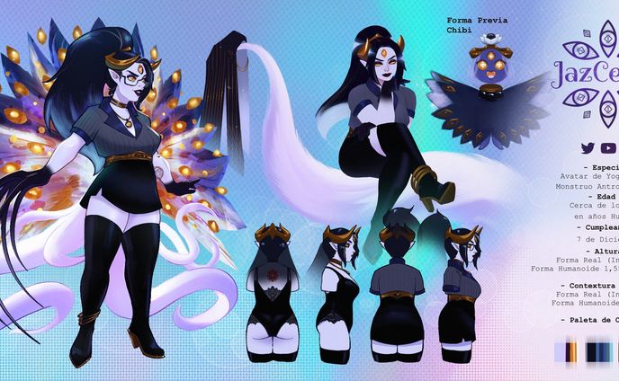 JazCelest Vtuber Reference Sheet