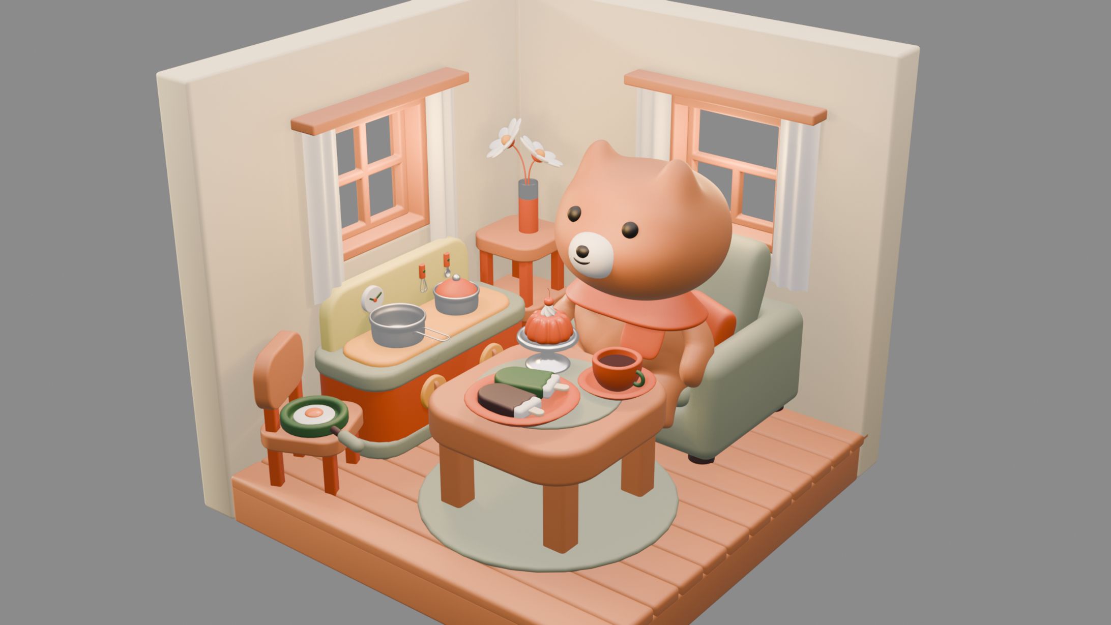 【Blender】３Dモデル-1