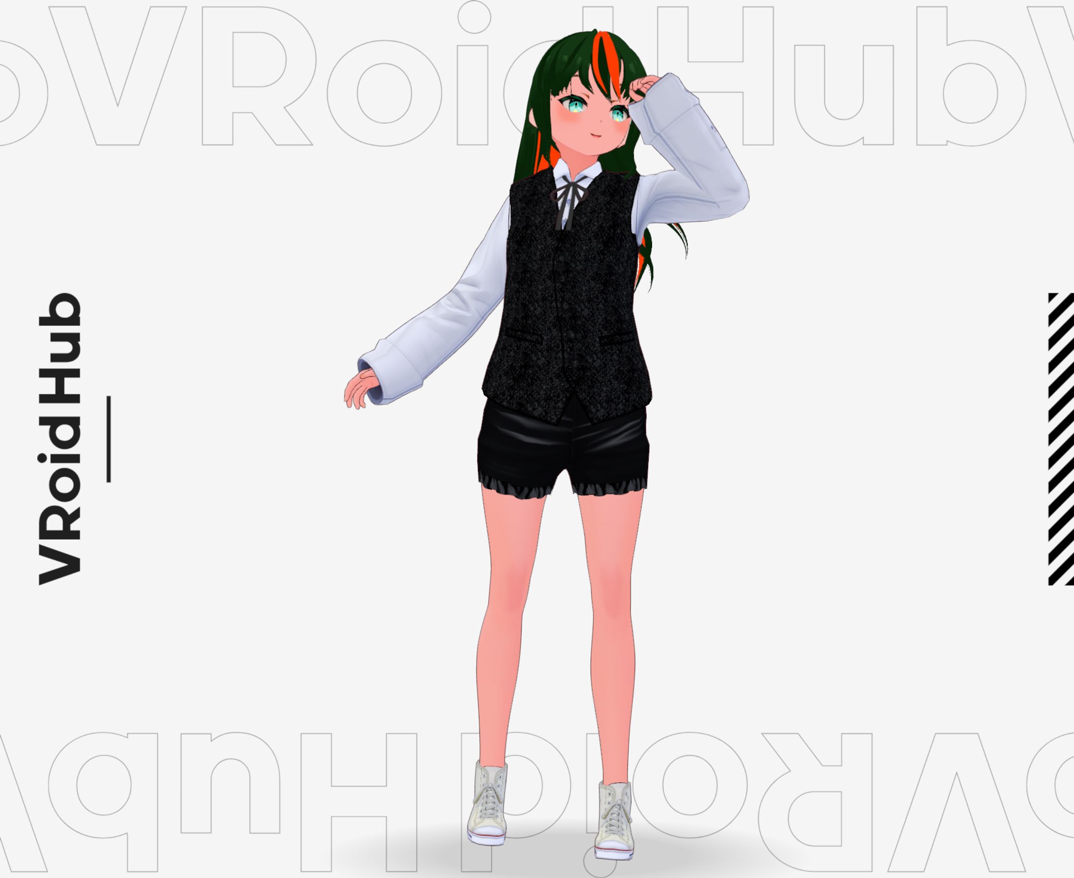 バーチャルライフマガジン「ゆーてる」さん VRoid素体+衣装-1
