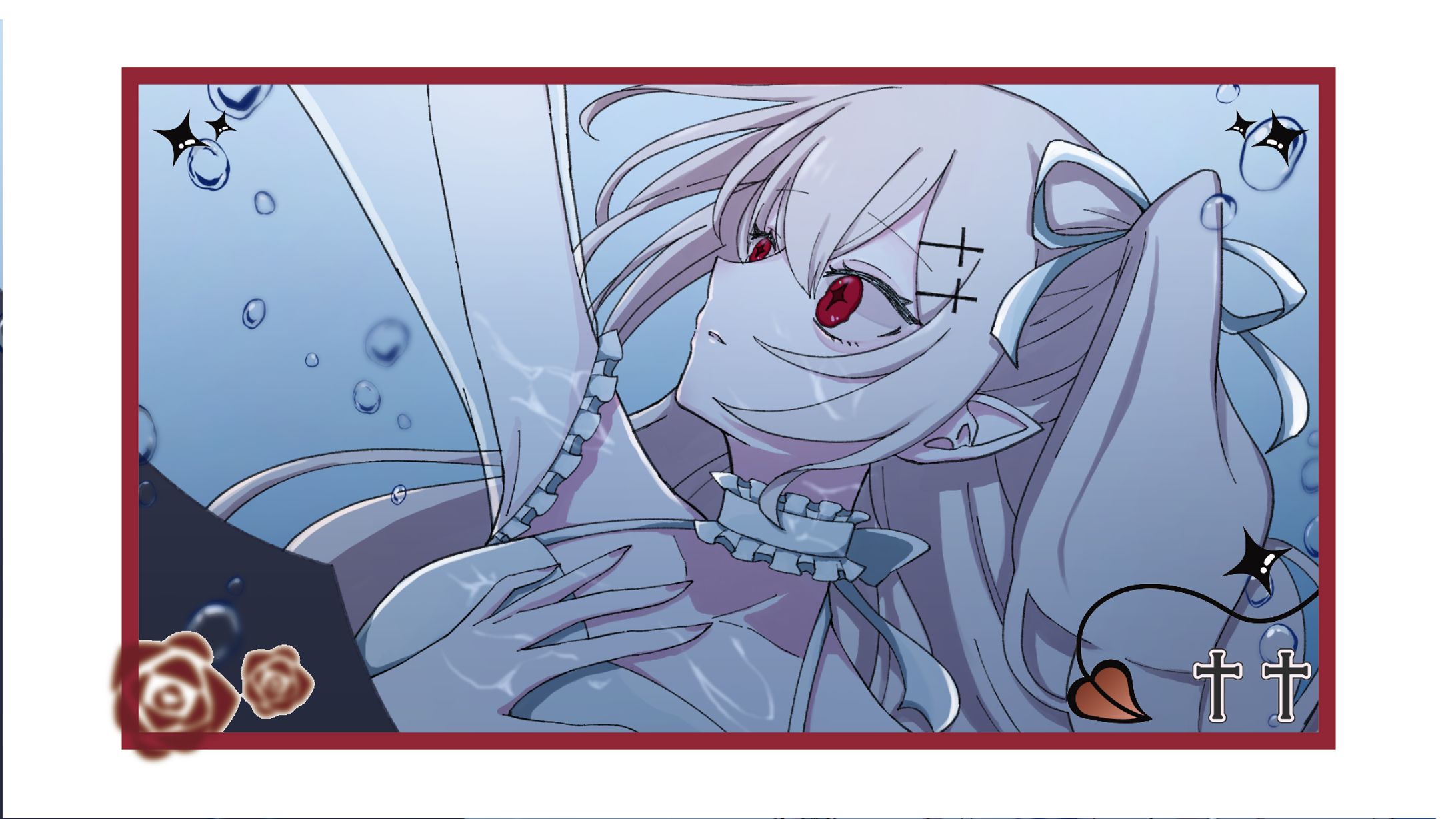 城園アリア　歌ってみた　等身イラスト-1